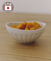 菊楕円鉢13.5cm
