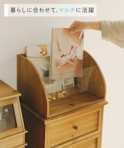 《WEB限定商品》マルチwayガラスブックラック/natural vintage