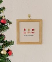 サンタ刺繍パネル／Christmas