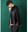 サステナビリティレザーCPOシャツジャケット/フェイクレザージャケット