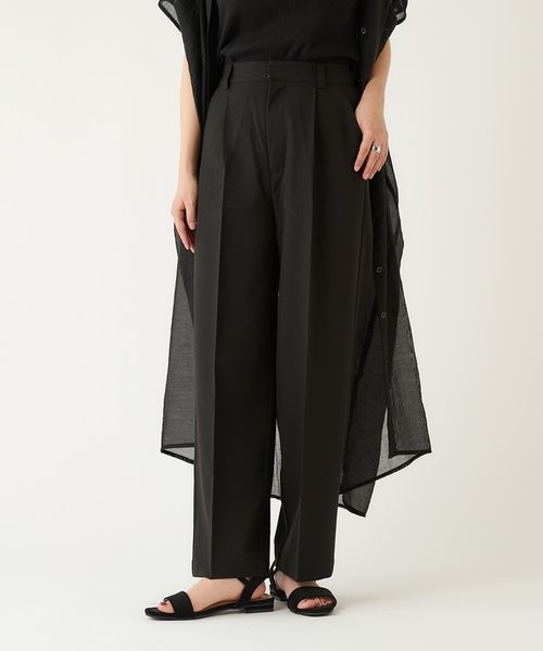 新品＆未使用　pitchoune 　ワイドパンツ ライトクロスクロップドワイドパンツ - SOÉJU online store
