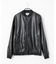 サステナビリティレザーボンバーブルゾン