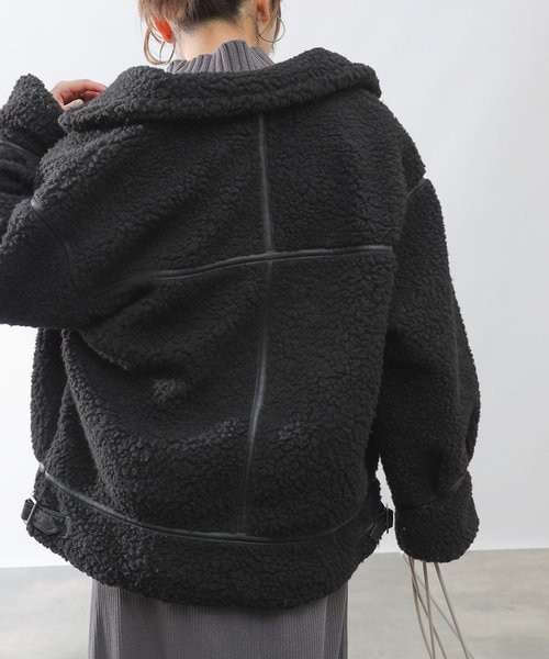 パイピングステンカラーボアジャケット｜コロニートゥーワン