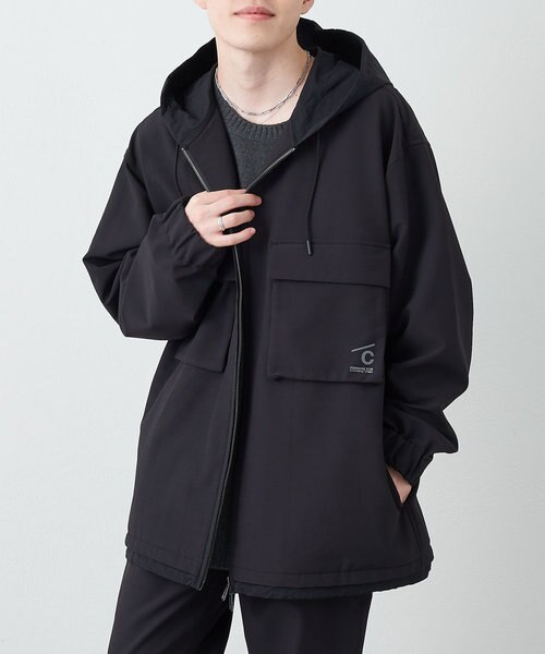 COMMUNe:マルチストレッチ裏起毛ジップフーディー【セットアップ対応