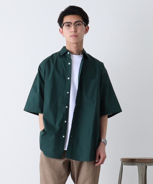 ブロードBIGサイズレギュラーカラー半袖シャツ / ユニセックス