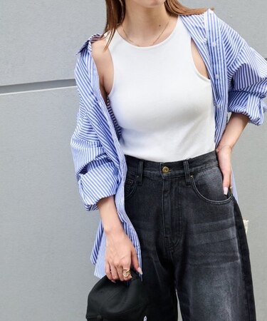 カップ付アメリカンスリーブキャミソール