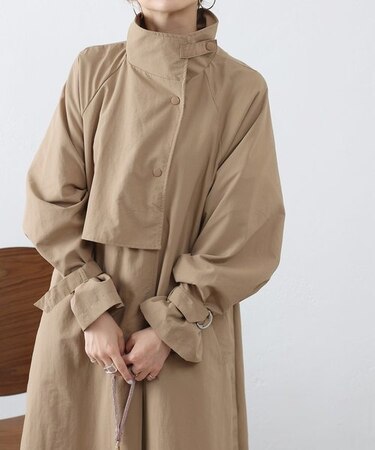 ナイロンスタンドカラーコート