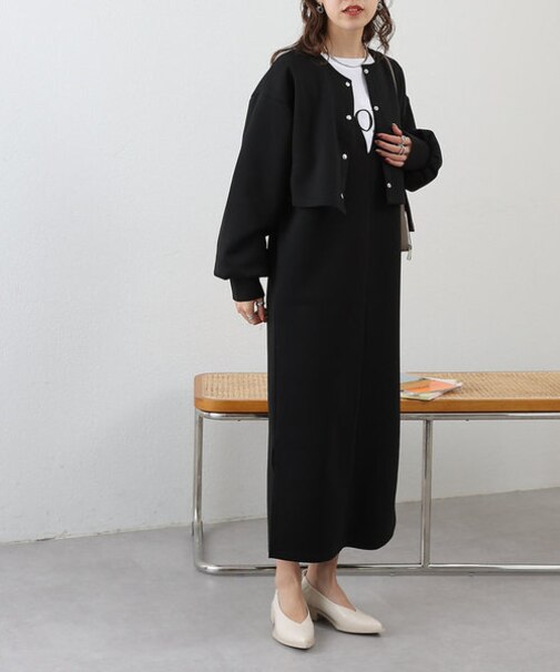 【SETアイテム】ダンボールカーディガン+前後2WAYワンピース