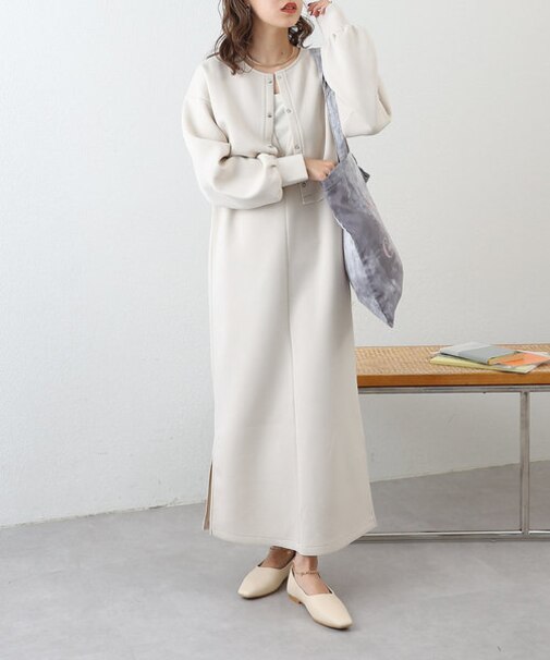 【SETアイテム】ダンボールカーディガン+前後2WAYワンピース