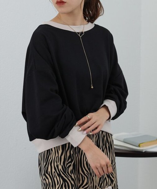 【WEB/一部店舗限定】ミニ裏毛2WAYショートカーディ