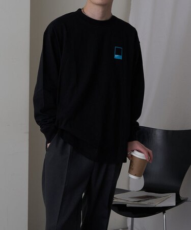 裾ラウンドクループリントT