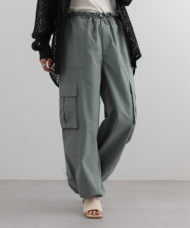 コットンナイロンドロストカーゴパンツ