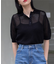 メッシュ編みポロニット