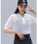 メッシュ編みポロニット