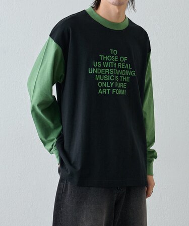 16OE袖キリカエ長袖T