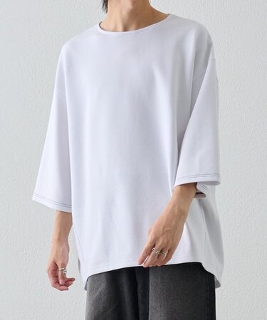 ポンチクロップドスリーブT