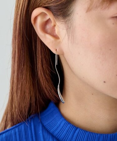 ドローイングドロップロングピアス