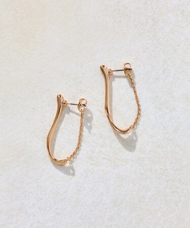 チェーン×スムースラインピアス