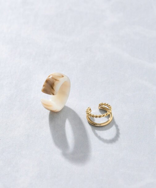 カラーアクリルセットイヤーカフ