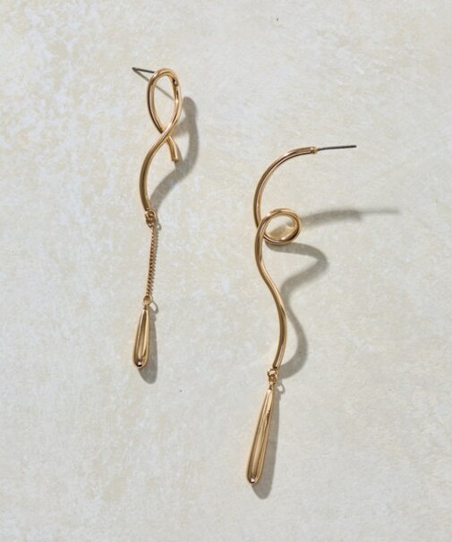 ドローイングラインアシメピアス