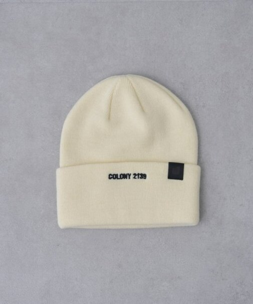 刺繍ロゴニットキャップ