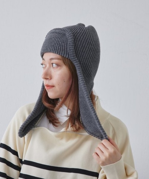 【平成フラミンゴNICOさん着用】ニットパイロットキャップ