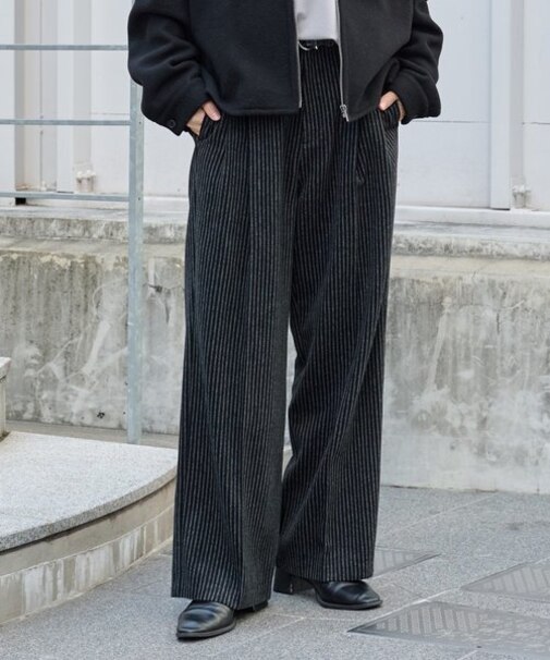 シャギーストライプパンツ