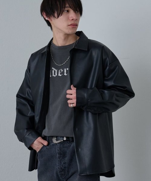シンセティックレザーシャツ｜コロニートゥーワンスリーナインの通販