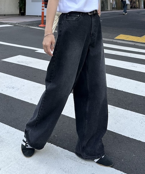 【AW先行予約/UNISEX/3サイズ展開】ワイドストレートデニム