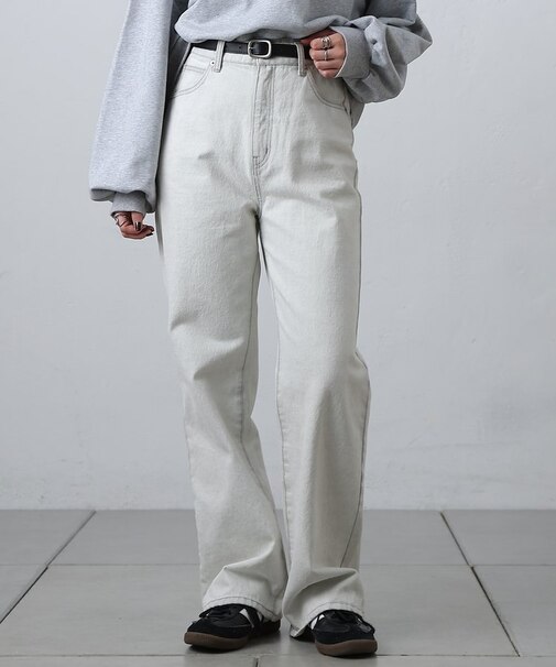 【セットアップ対応】ルーズストレートデニム