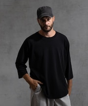 【paradigm】ガス焼き天竺七分袖ビッグラグランT