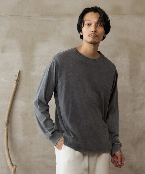 【paradigm】バイオ加工クルーネックフェードT