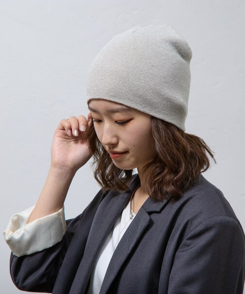 ラメニット帽