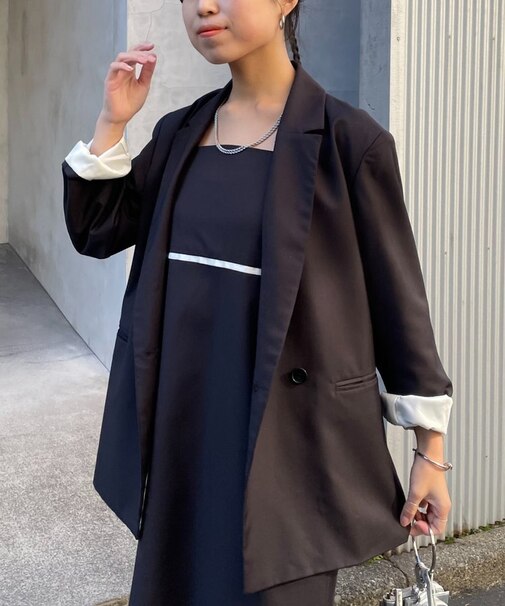 【オケージョン】Wブレストテーラードジャケット