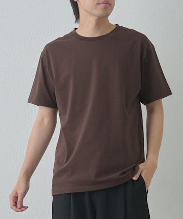 【動画あり/UNISEX/8色展開】ラウンドボディコットンTシャツ