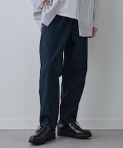 【セットアップ対応】ウォッシャブルリネンイージーテーパードパンツ