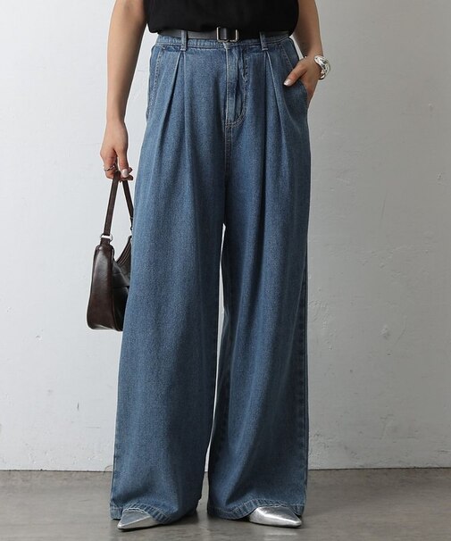 【着用動画あり】8ozボックスタックデニムパンツ