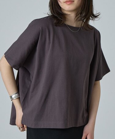 プレーティング天竺フレアTシャツ