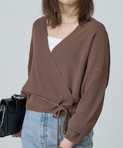 リネンライクカシュクールニット