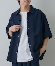 【セットアップ対応】WFACEワッシャー半袖シャツ