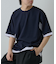 ストライプフハク切替半袖T