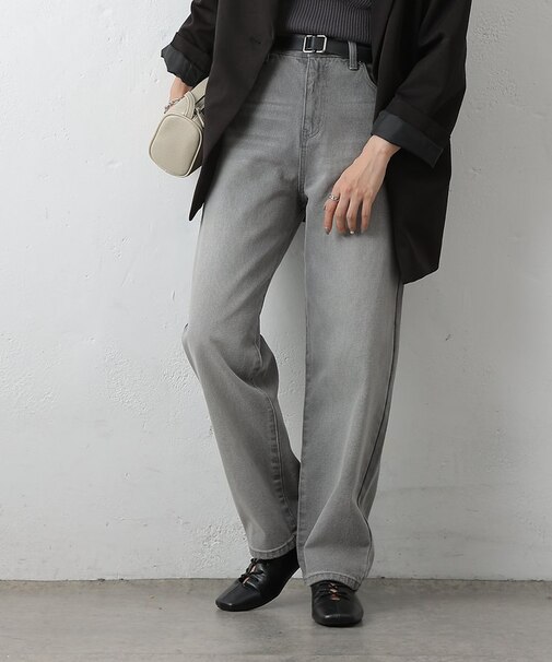 【S~Lサイズ展開】ストレートデニムパンツ