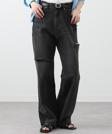 【S～Lサイズ展開】ダメージデニムパンツ