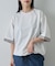 ポンチフハク切替クルーネックTシャツ