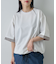 ポンチフハク切替クルーネックTシャツ