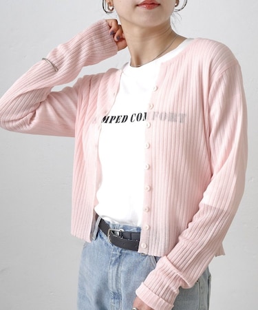 サマーシアーリブカーディガン