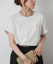 ハート刺繍Tシャツ