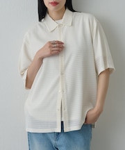 エアリーアイレット半袖シャツ