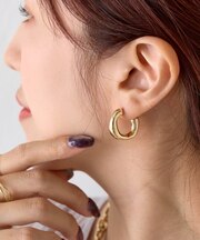 ニュアンスカールメタルピアス