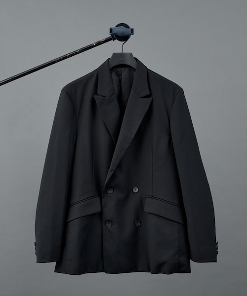 セットアップ対応】ウーリートロダブルブレストジャケット｜コロニー